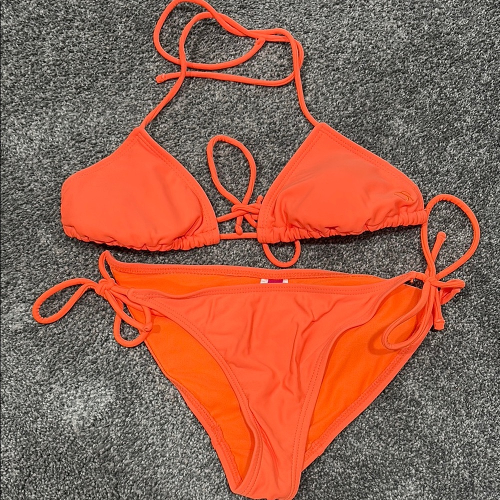 Vibrant Orange Bikini Set